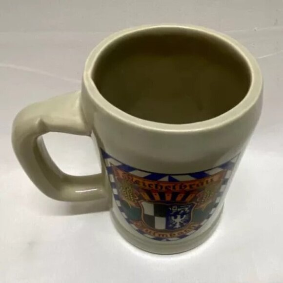 McCoy Reichelbrau Kulmbach Germany Beer Stein Mug 5” Tankard #6395 USA Mint - Picture 3 of 9